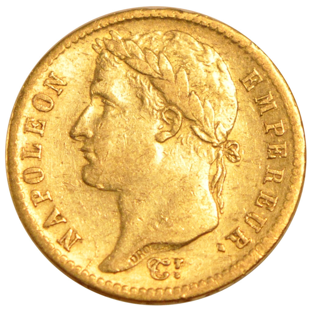 FRANCE, Napoléon I, 20 Francs, 1813, Lille, KM #695.10, EF(40-45), Gold, Gadoury