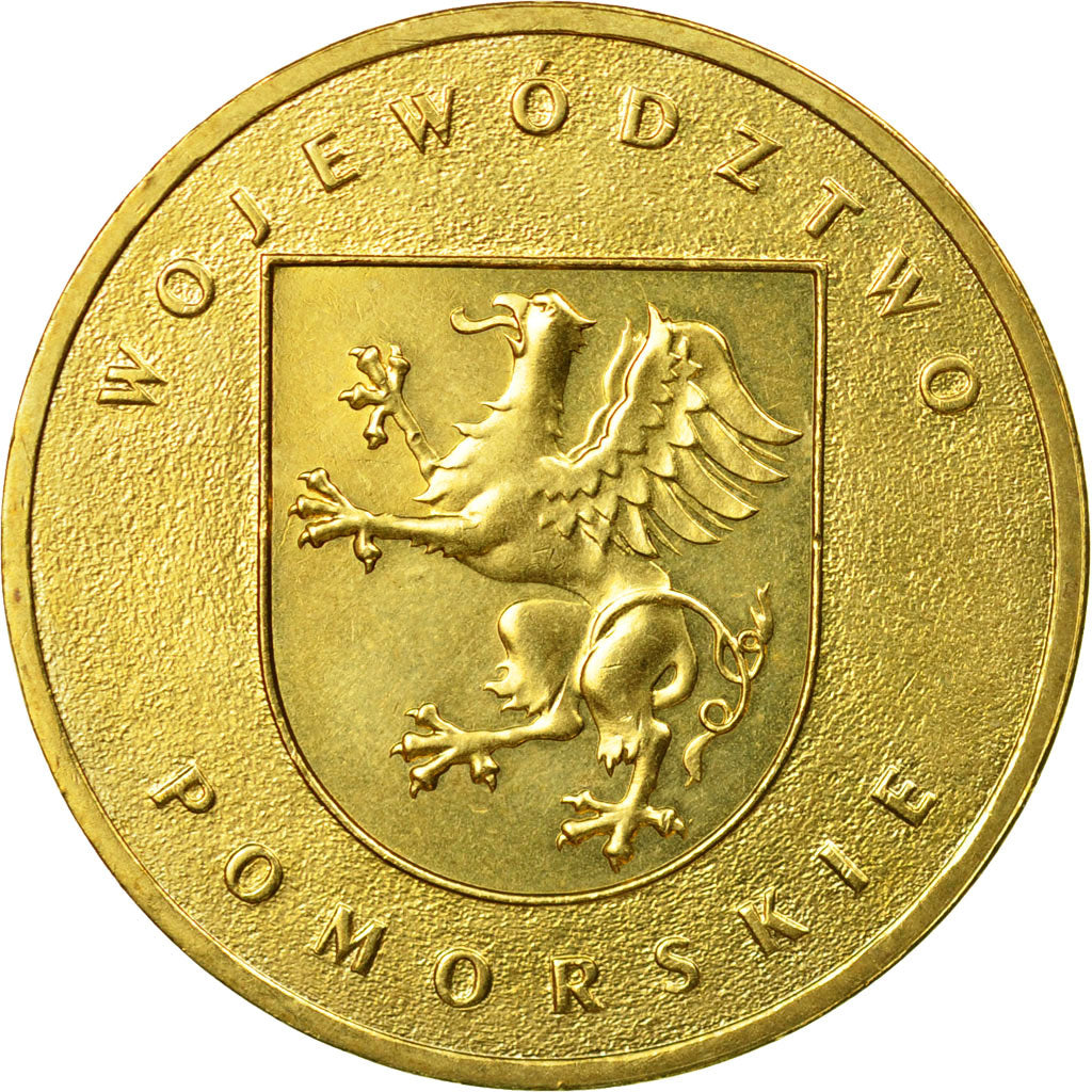 Coin, Poland, 2 Zlote, 2004, Warsaw, AU(55-58), Brass, KM:492