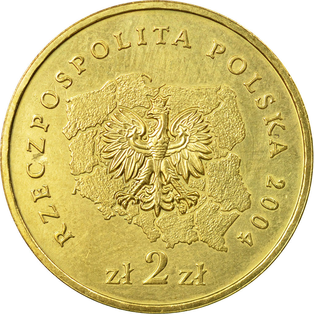 Monnaie, Pologne, 2 Zlote, 2004, Warsaw, SUP, Laiton, KM:607