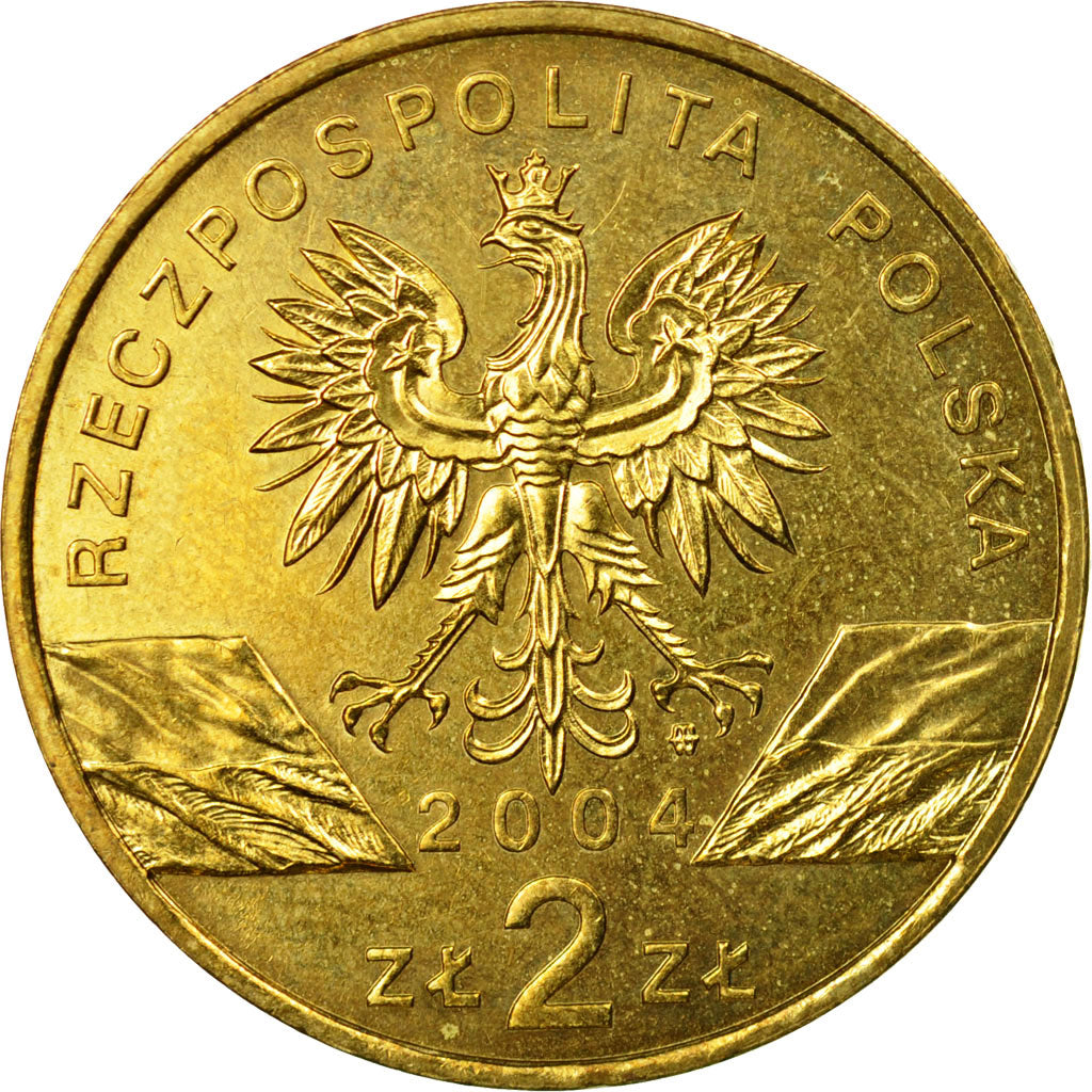 Monnaie, Pologne, 2 Zlote, 2004, Warsaw, SUP, Laiton, KM:464