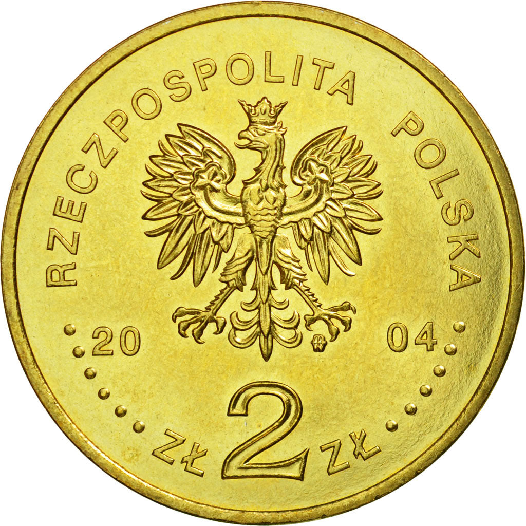 Monnaie, Pologne, 2 Zlote, 2004, Warsaw, SUP, Laiton, KM:496