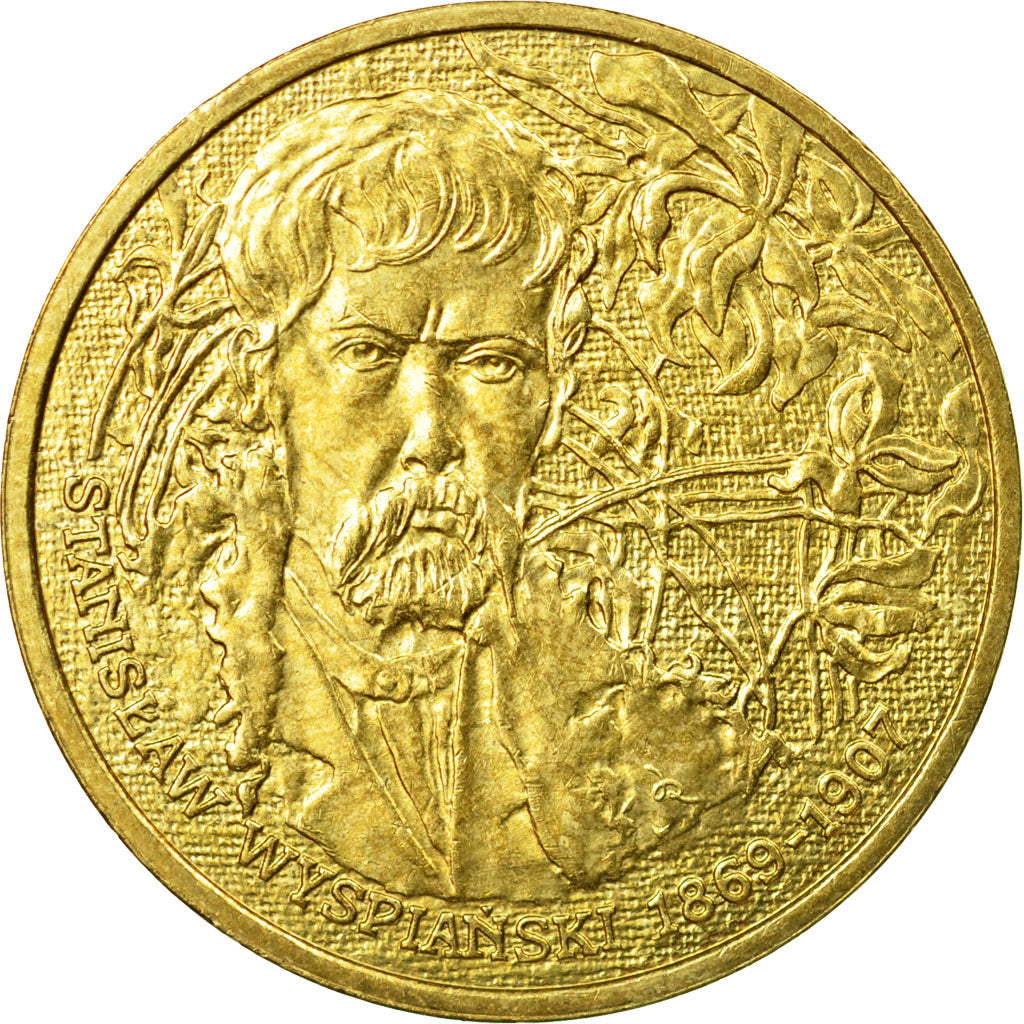 Coin, Poland, 2 Zlote, 2004, Warsaw, AU(55-58), Brass, KM:512
