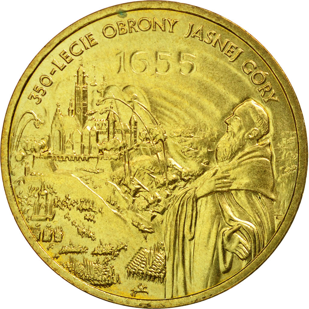 Coin, Poland, 2 Zlote, 2005, Warsaw, AU(55-58), Brass, KM:524