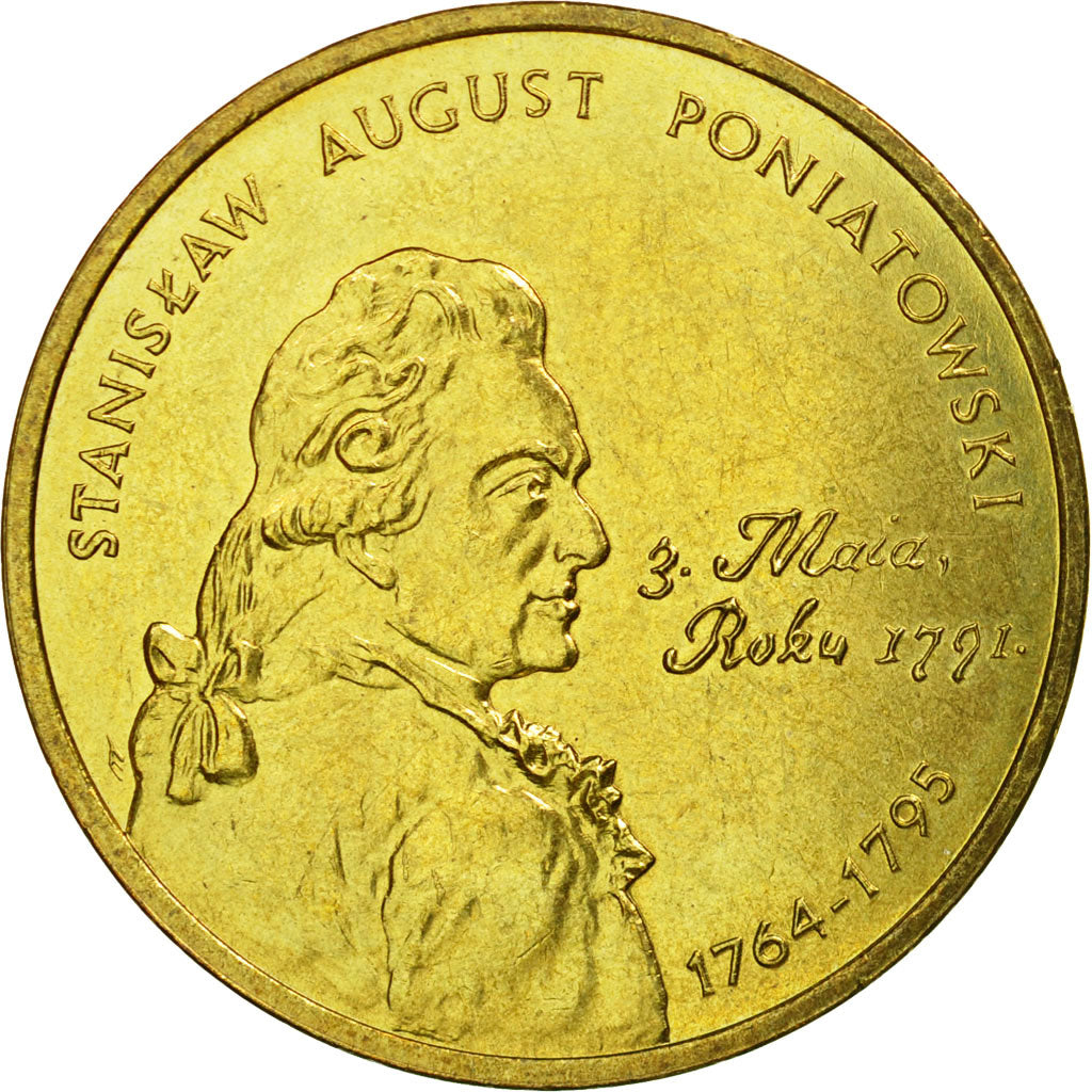 Coin, Poland, 2 Zlote, 2005, Warsaw, AU(55-58), Brass, KM:530