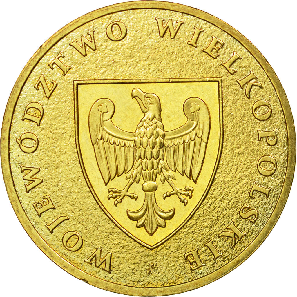 Coin, Poland, 2 Zlote, 2005, Warsaw, AU(55-58), Brass, KM:562