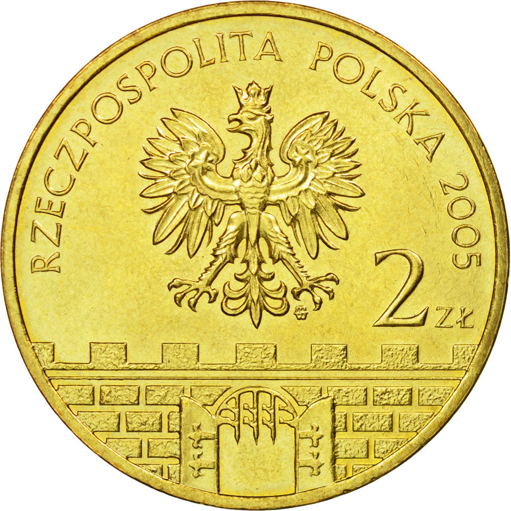 Moneta, Polska, 2 Zlote, 2005, AU(55-58), Mosiądz, KM:564