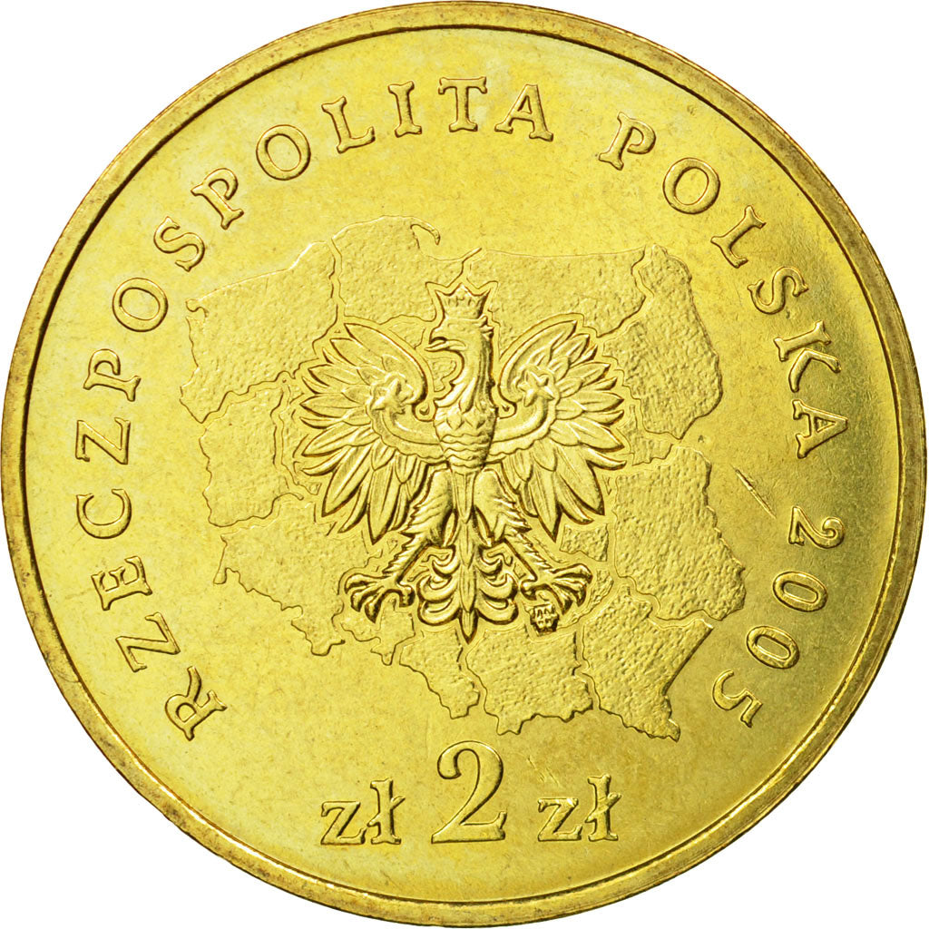 Monnaie, Pologne, 2 Zlote, 2005, Warsaw, SUP, Laiton, KM:614
