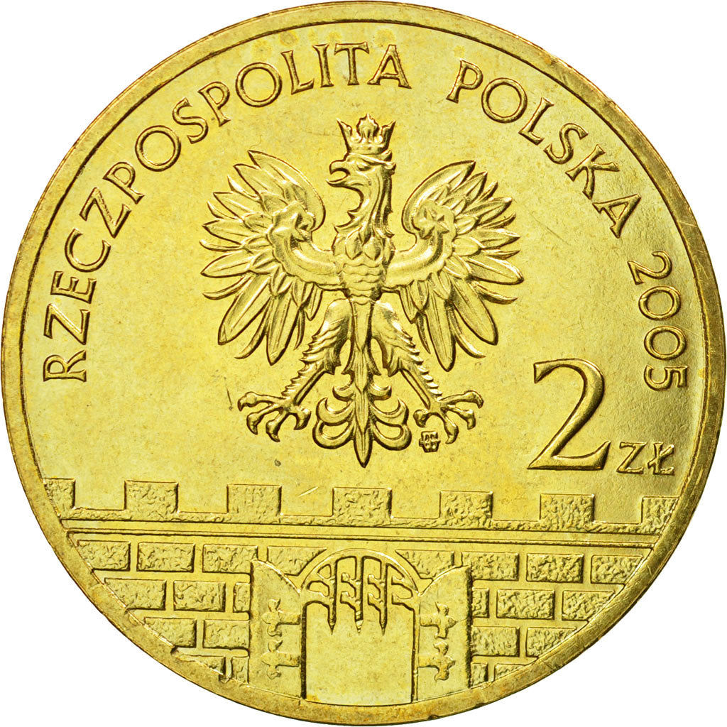 Moneda, Polonia, 2 Zlote, 2005, Warsaw, EBC, Latón, KM:753