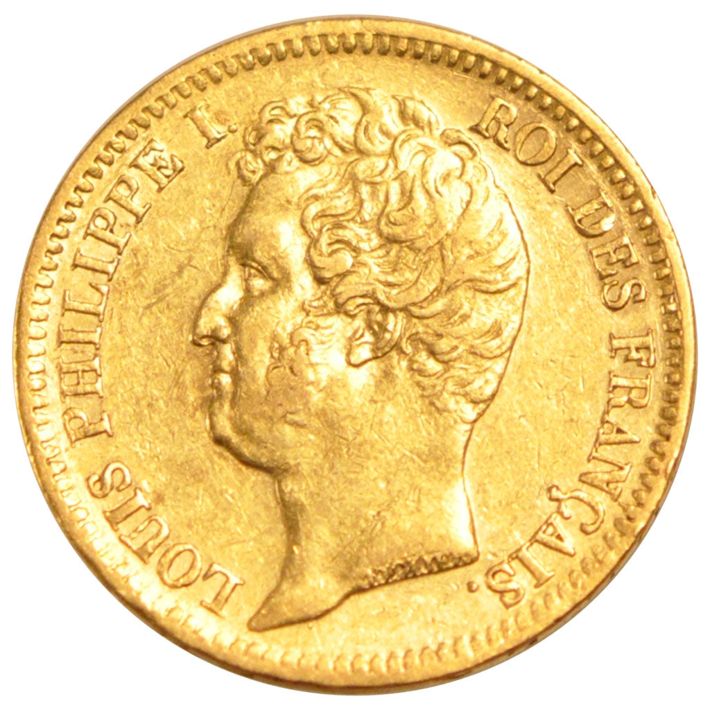FRANCE, Louis-Philippe, 20 Francs, 1831, Paris, KM #739.1, AU(50-53), Gold,...