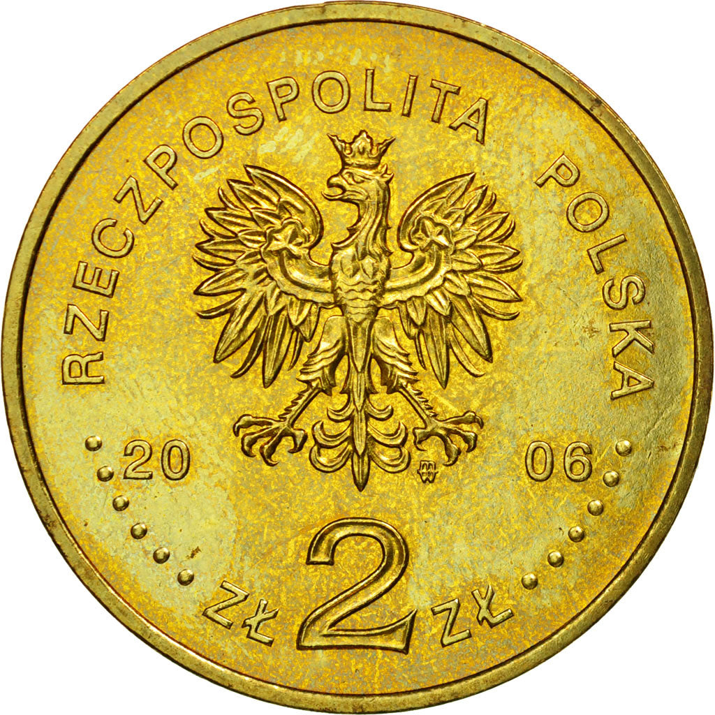 Munten, Polen, 2 Zlote, 2006, Warsaw, PR, Tin, KM:582