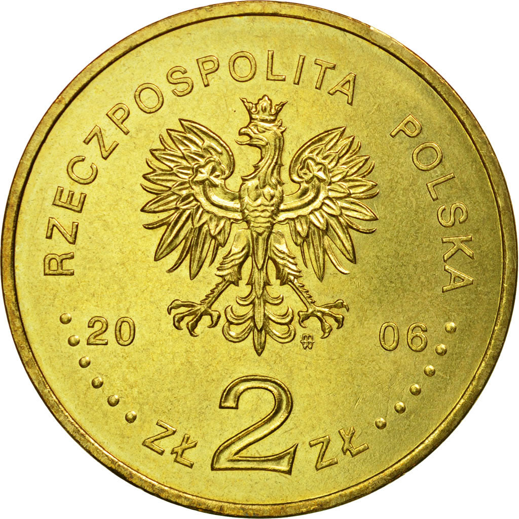 Moneta, Polska, 2 Zlote, 2006, Warsaw, AU(55-58), Mosiądz, KM:571