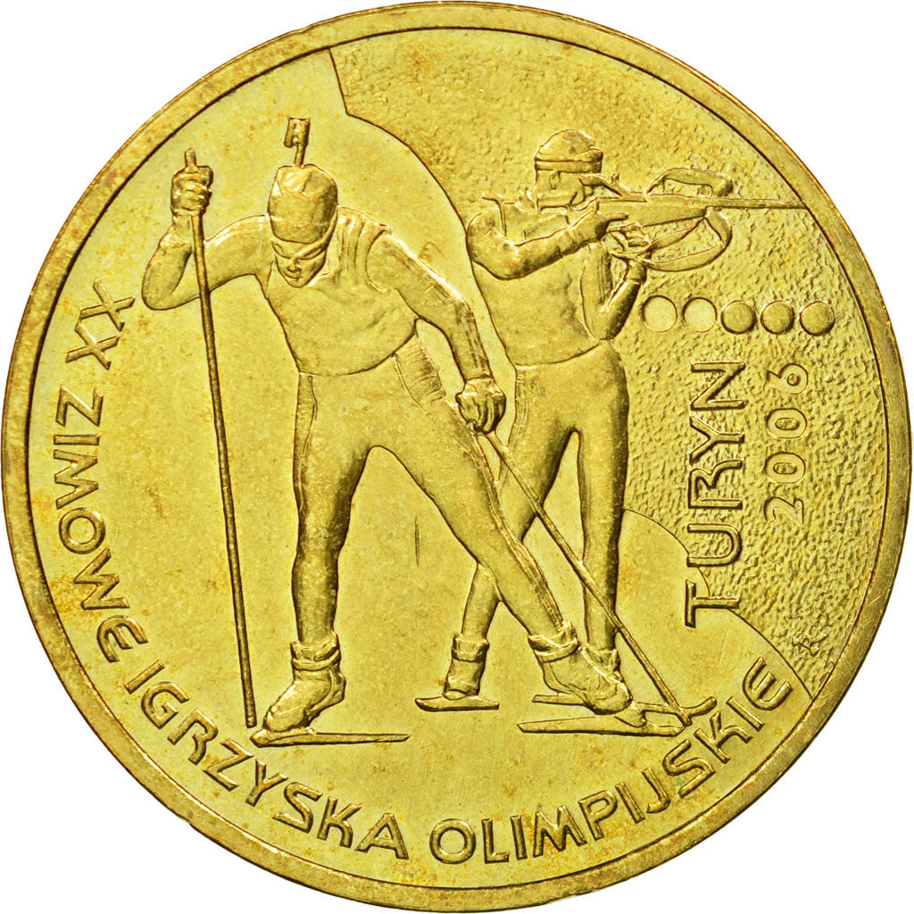 Münze, Polen, 2 Zlote, 2006, Warsaw, VZ, Messing, KM:605