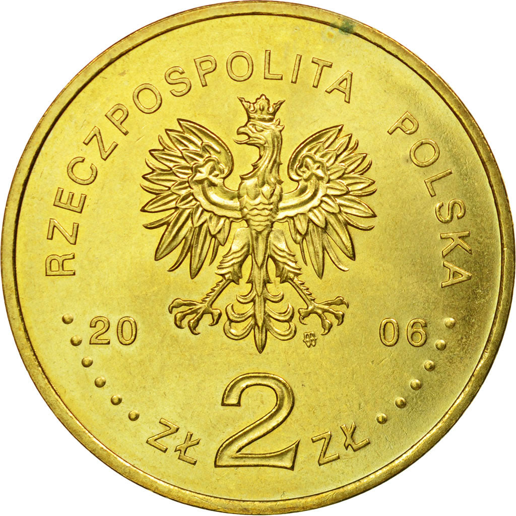 Moneta, Polska, 2 Zlote, 2006, Warsaw, AU(55-58), Mosiądz, KM:609