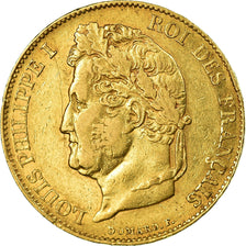 Coin, France, Louis-Philippe, 20 Francs, 1834, Bayonne, AU(50-53), Gold