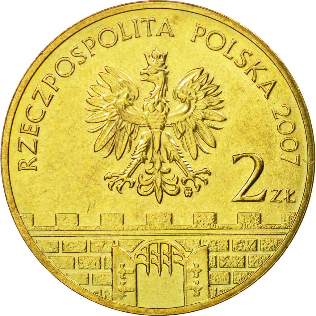 Munten, Polen, 2 Zlote, 2007, Warsaw, PR, Tin, KM:577