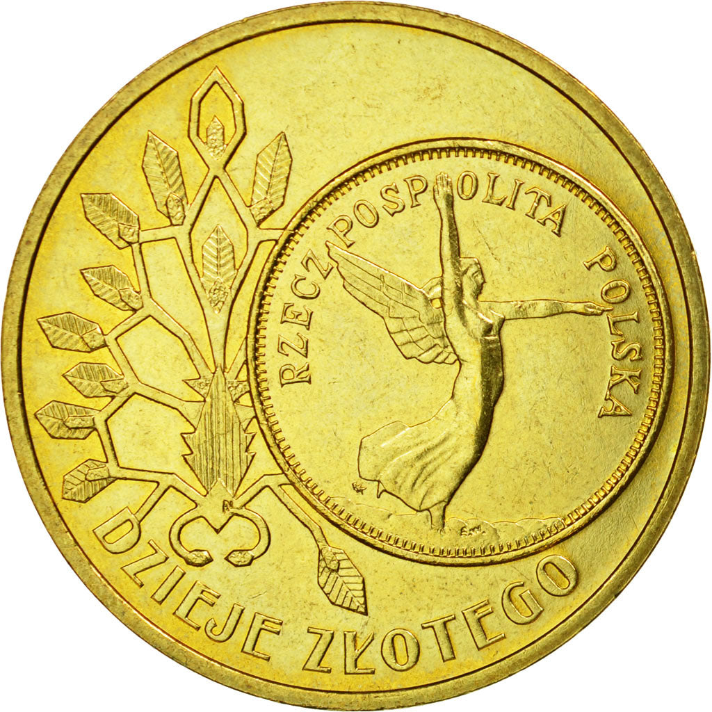 Coin, Poland, 2 Zlote, 2007, Warsaw, AU(55-58), Brass, KM:592