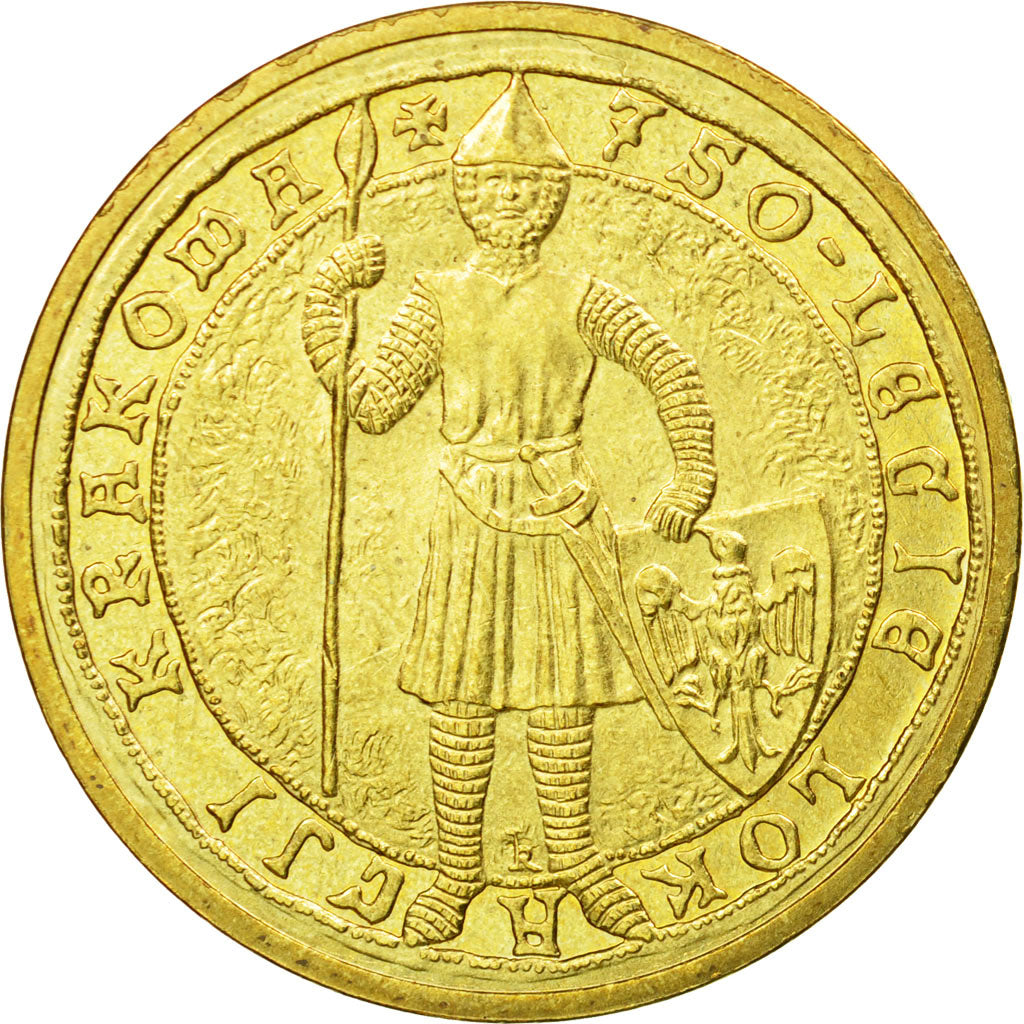 Münze, Polen, 2 Zlote, 2007, Warsaw, VZ, Messing, KM:594