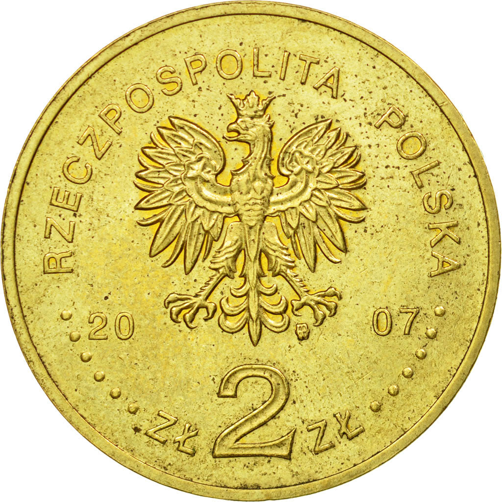 Monnaie, Pologne, 2 Zlote, 2007, Warsaw, SUP, Laiton, KM:610