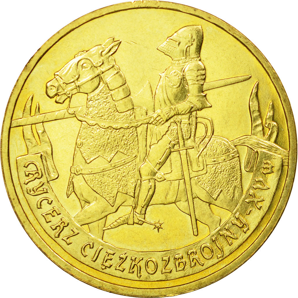 Coin, Poland, 2 Zlote, 2007, Warsaw, AU(55-58), Brass, KM:611