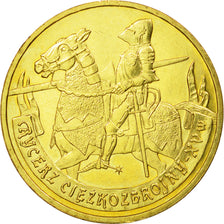 Coin, Poland, 2 Zlote, 2007, Warsaw, AU(55-58), Brass, KM:611