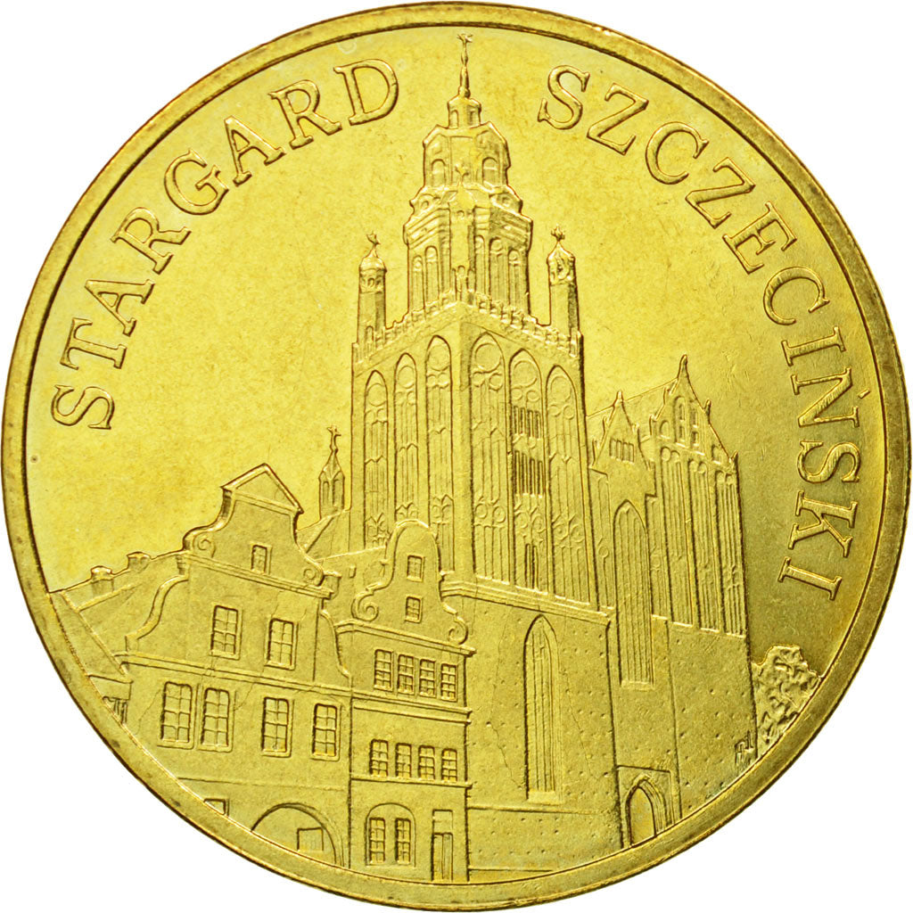 Coin, Poland, 2 Zlote, 2007, Warsaw, AU(55-58), Brass, KM:613