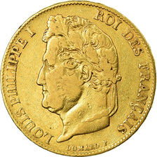 Monnaie, France, Louis-Philippe, 20 Francs, 1841, Paris, TTB, Or, Gadoury:1031
