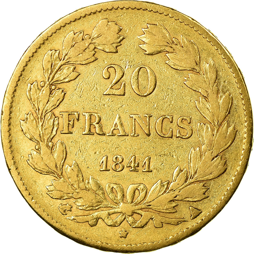 Coin, France, Louis-Philippe, 20 Francs, 1841, Paris, EF(40-45), Gold