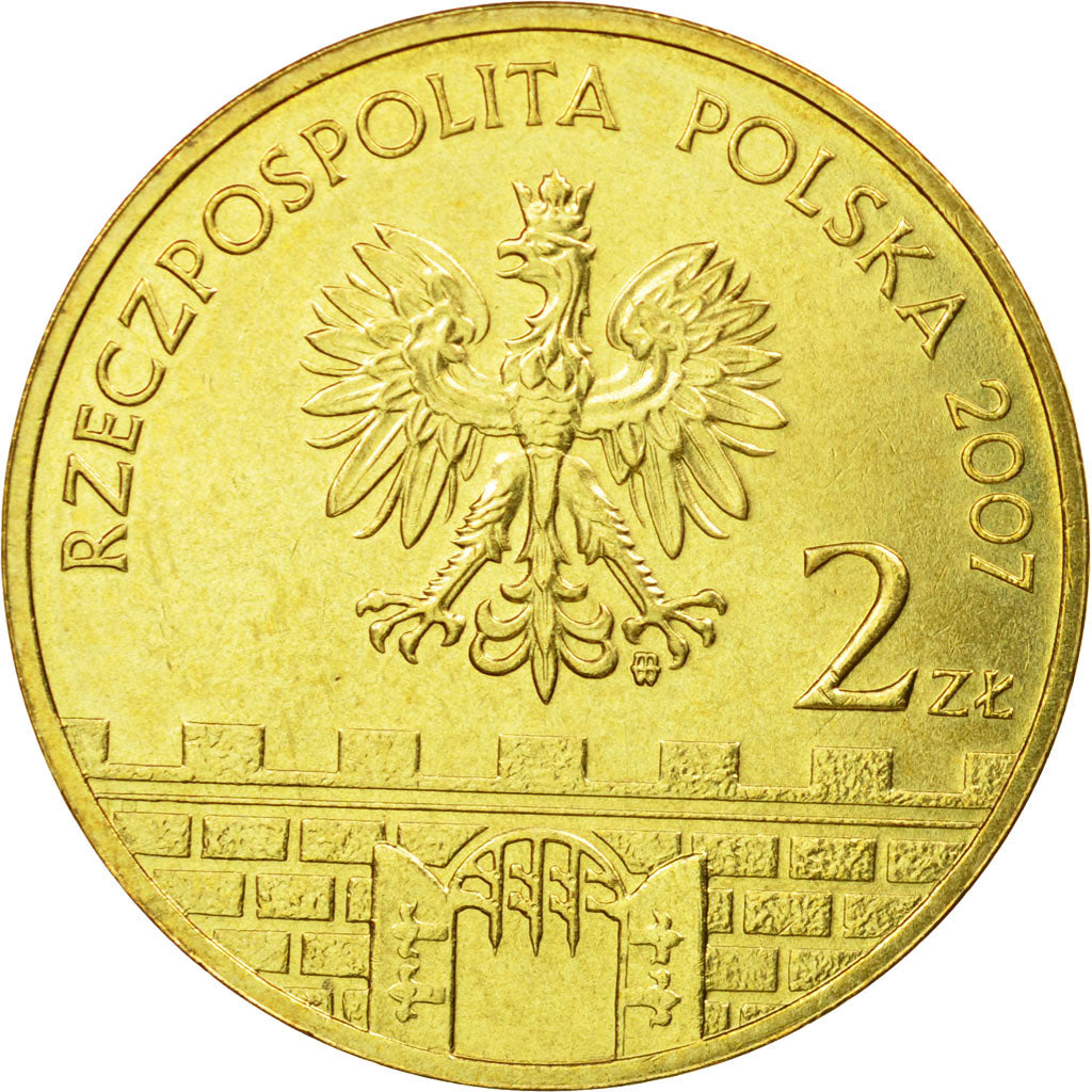 Monnaie, Pologne, 2 Zlote, 2007, Warsaw, SUP, Laiton, KM:618