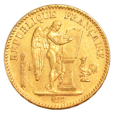 Francia, Génie, 20 Francs, 1871, Paris, BB+, Oro, KM:825, Gadoury:1063