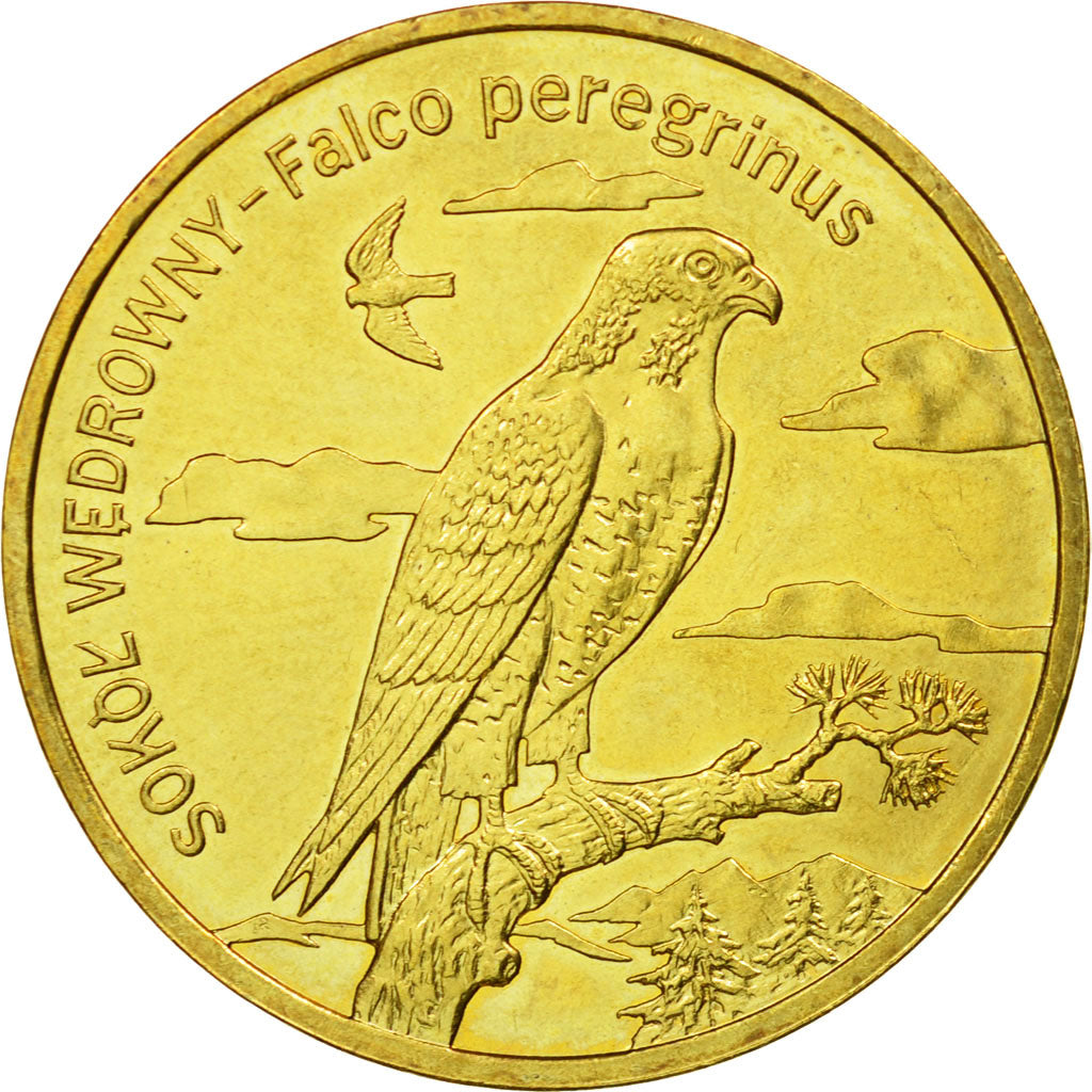 Coin, Poland, 2 Zlote, 2008, Warsaw, AU(55-58), Brass, KM:627