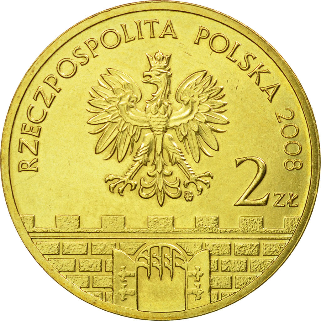 Munten, Polen, 2 Zlote, 2008, Warsaw, PR, Tin, KM:628