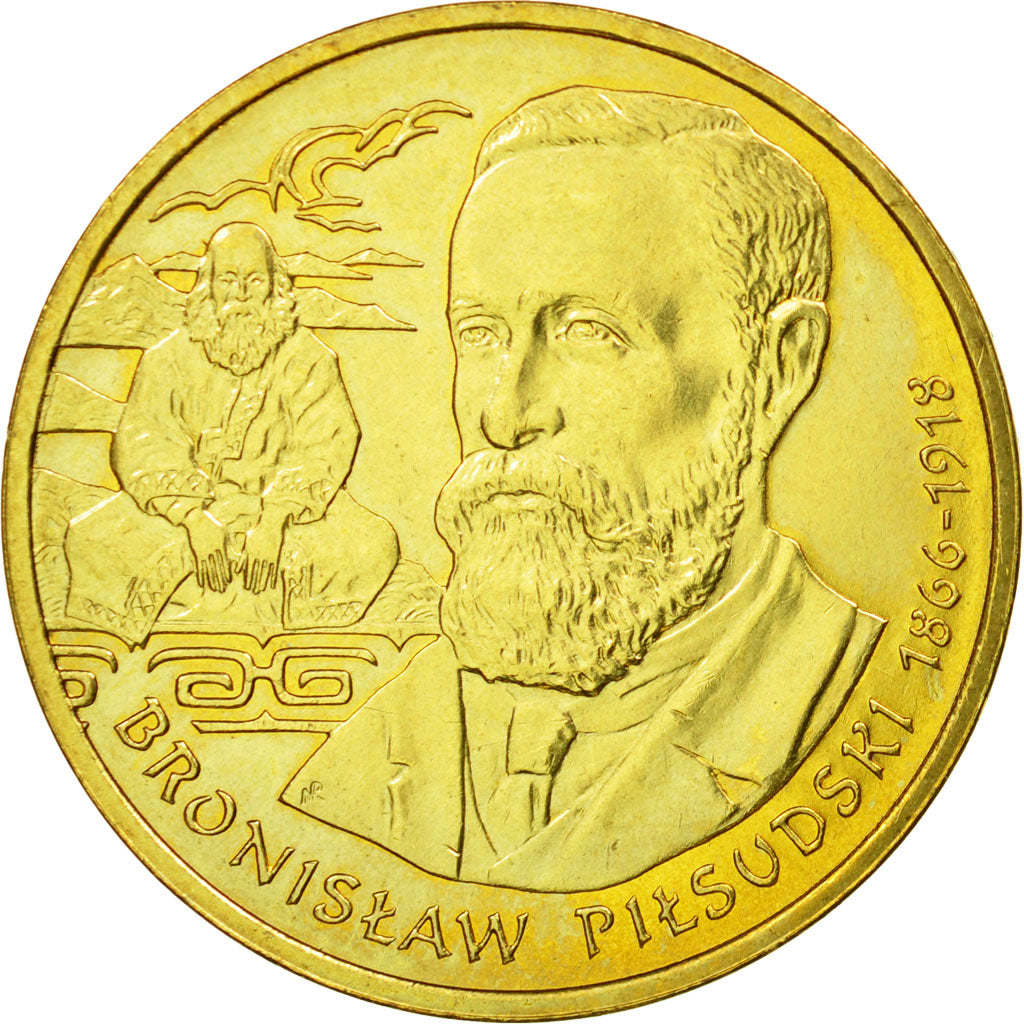 Coin, Poland, 2 Zlote, 2008, Warsaw, AU(55-58), Brass, KM:648