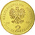 Coin, Poland, 2 Zlote, 2008, AU(55-58), Brass, KM:662