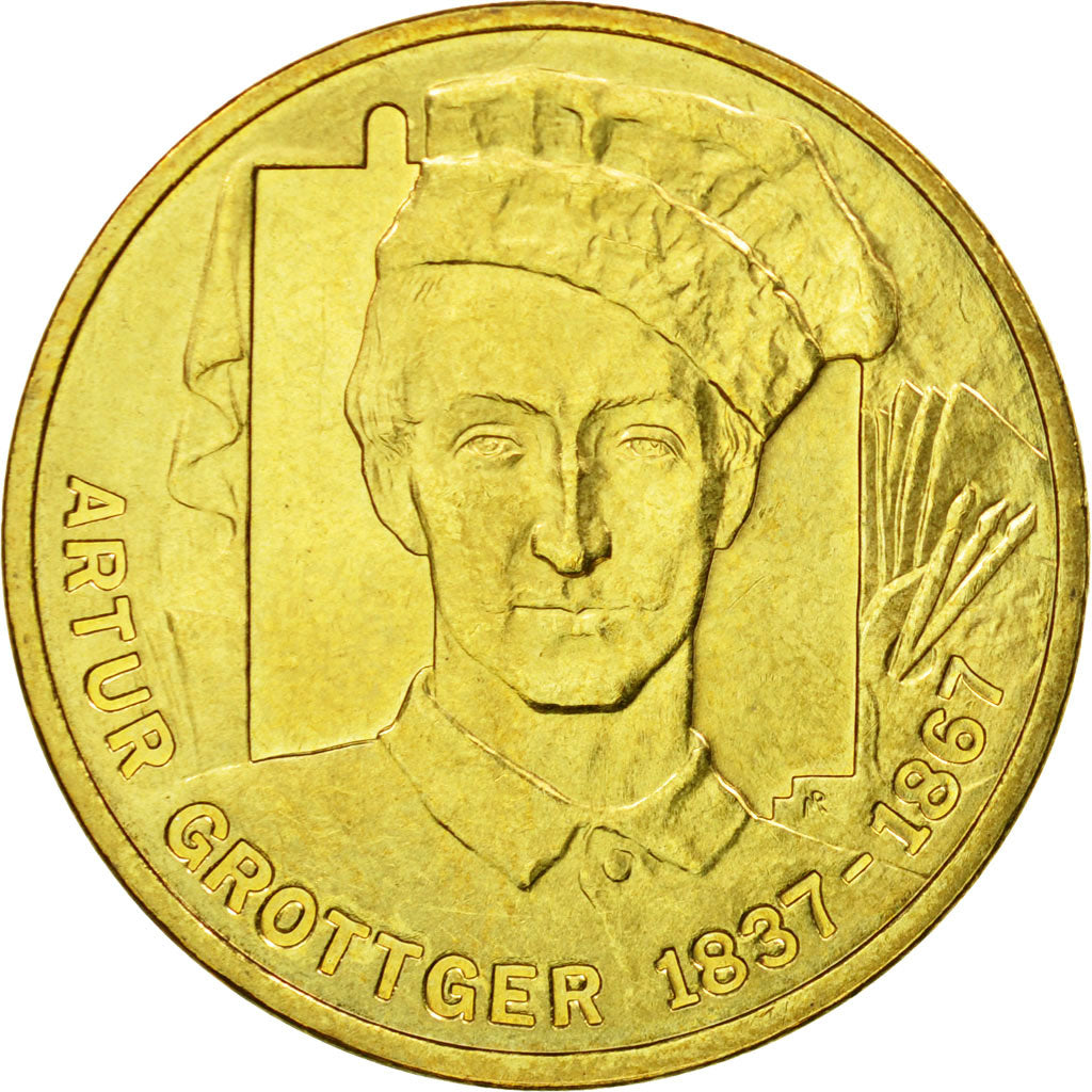 Coin, Poland, 2 Zlote, 2010, Warsaw, AU(55-58), Brass, KM:746