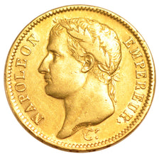 FRANCE, Napoléon I, 40 Francs, 1810, Lille, KM #696.6, EF(40-45), Gold, Gadoury 