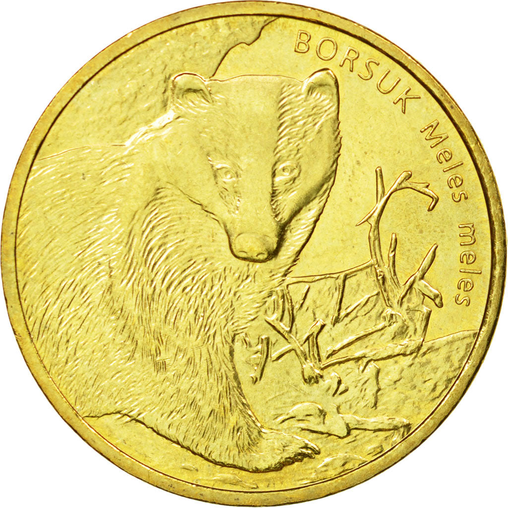 Coin, Poland, 2 Zlote, 2011, Warsaw, AU(55-58), Brass, KM:762