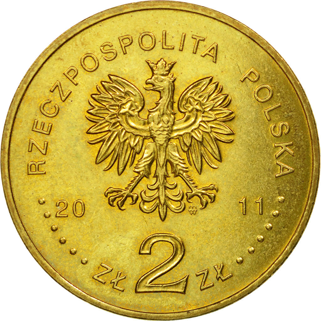 Monnaie, Pologne, 2 Zlote, 2011, Warsaw, SUP, Laiton, KM:785