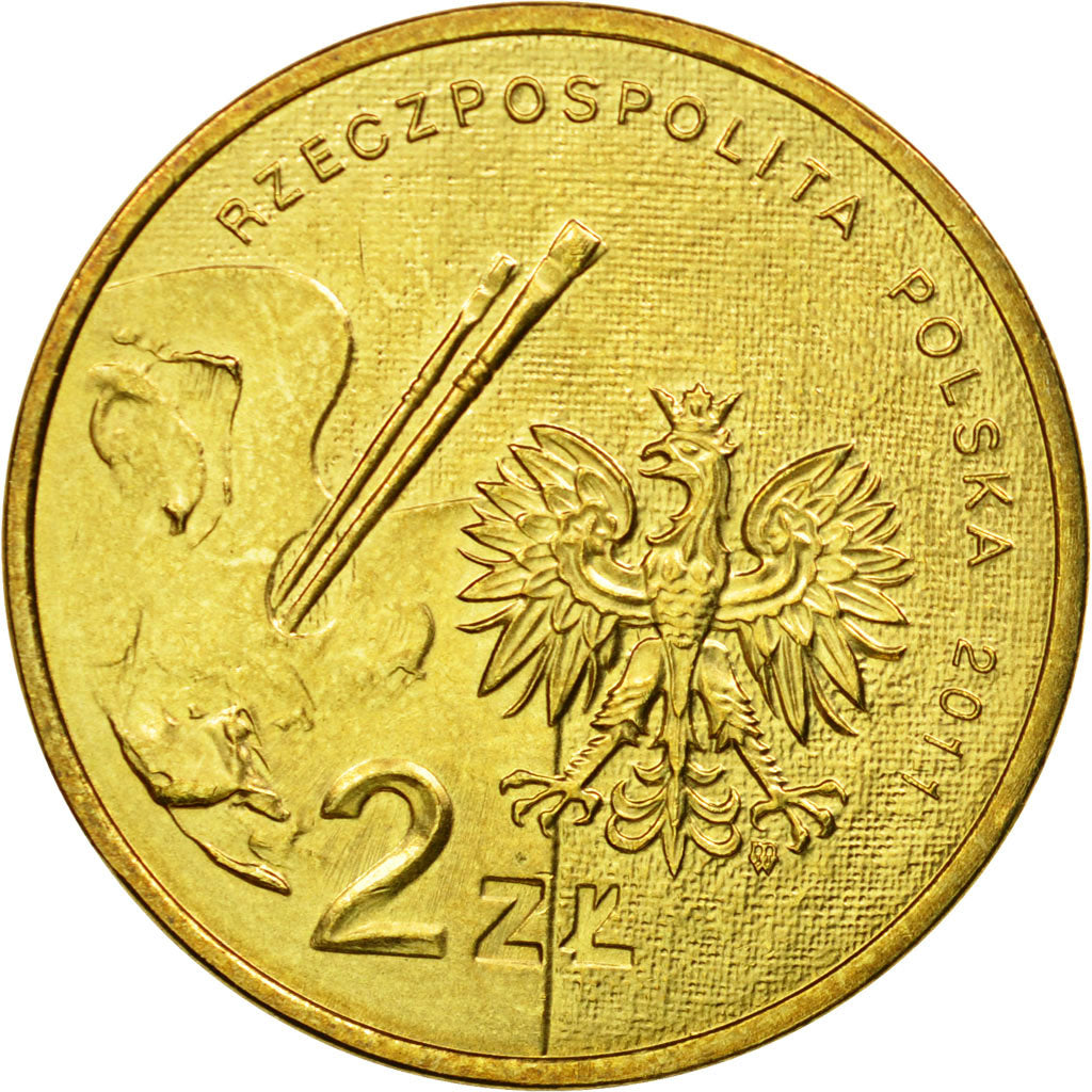 Münze, Polen, 2 Zlote, 2011, Warsaw, VZ, Messing, KM:764
