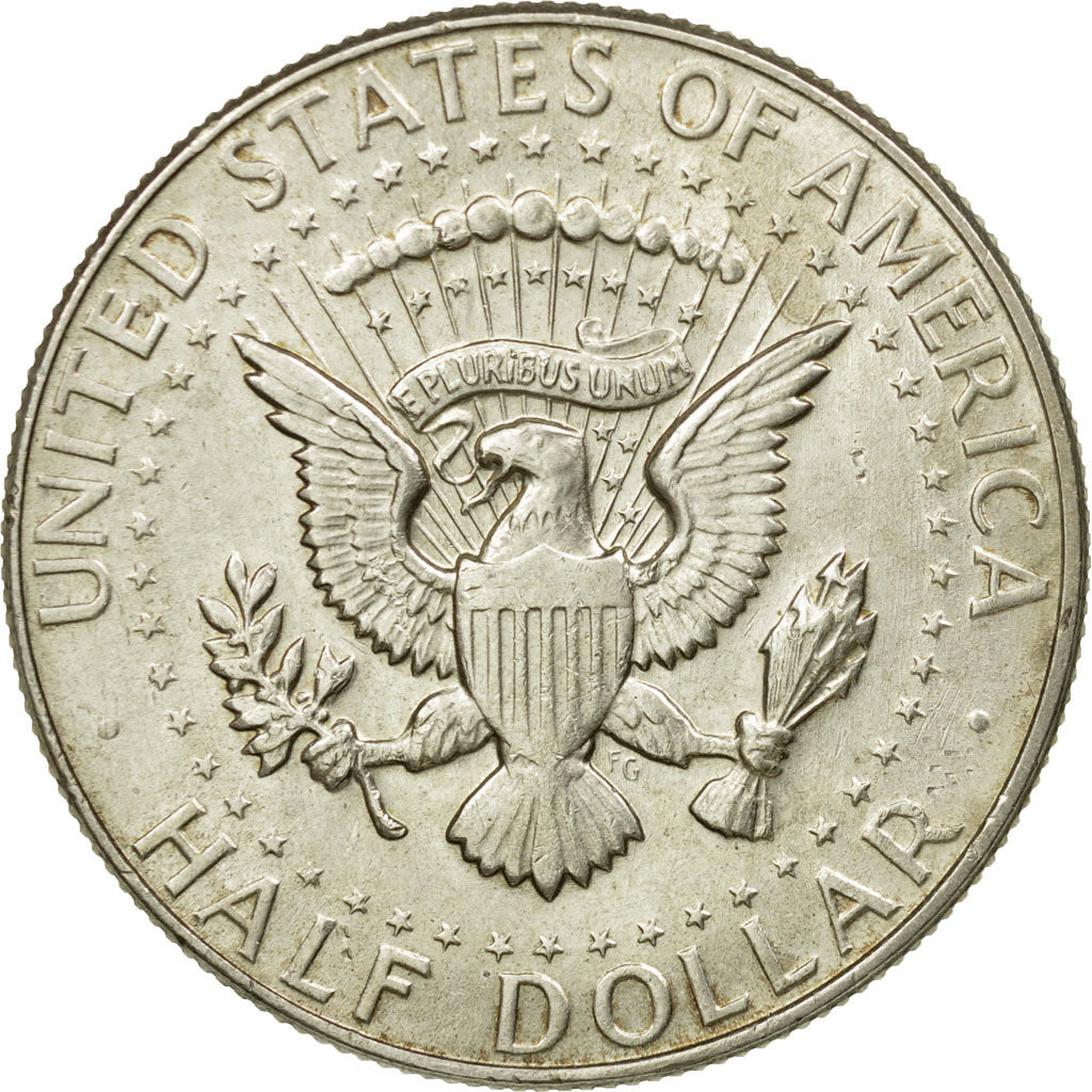 Coin, United States, Kennedy Half Dollar, Half Dollar, 1965, U.S. Mint