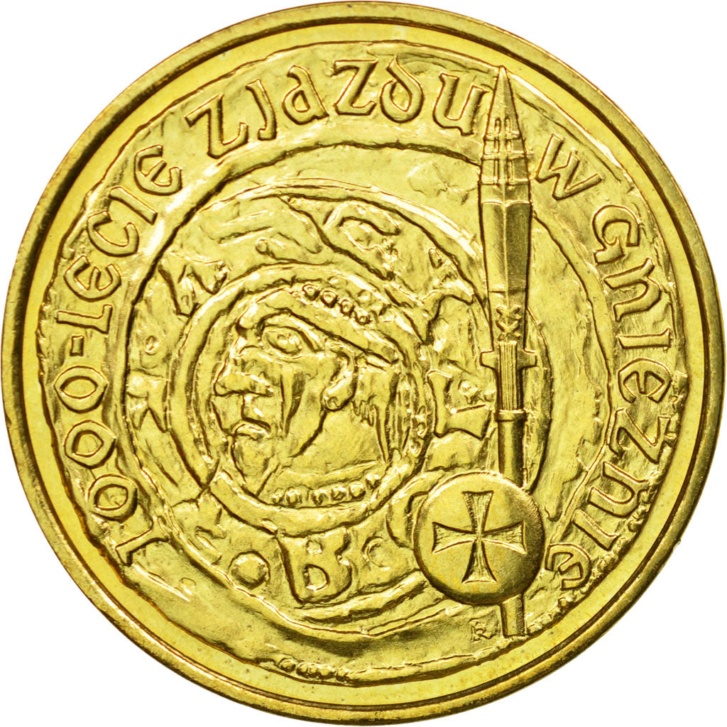 Moneta, Polonia, 2 Zlote, 2000, Warsaw, SPL-, Ottone, KM:377