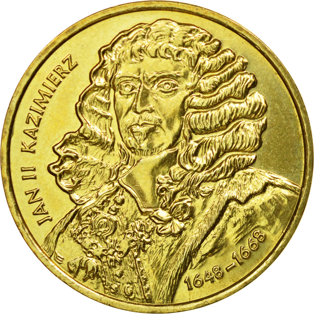 Coin, Poland, 2 Zlote, 2000, Warsaw, AU(55-58), Brass, KM:398