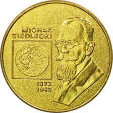 Coin, Poland, 2 Zlote, 2001, Warsaw, AU(50-53), Brass, KM:421