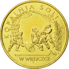 Coin, Poland, 2 Zlote, 2001, Warsaw, AU(55-58), Brass, KM:408