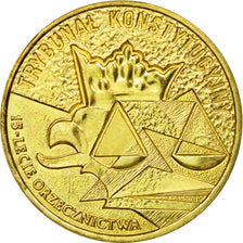 Coin, Poland, 2 Zlote, 2001, Warsaw, AU(55-58), Brass, KM:412