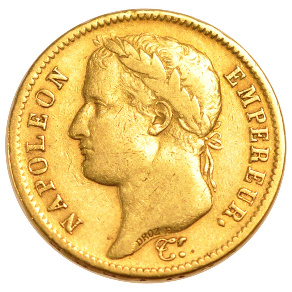 Premier Empire, 40 Francs or au revers Empire
