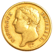 Premier Empire, 40 Francs or au revers Empire