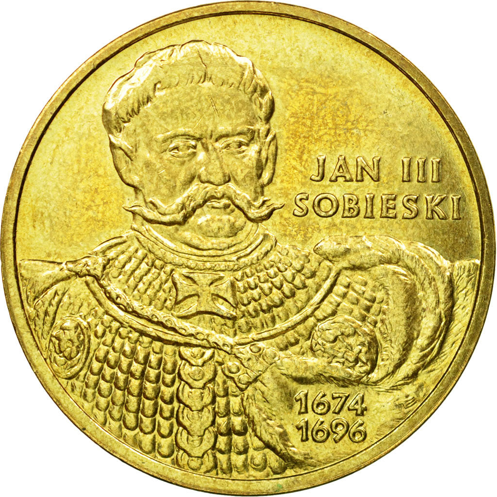 Coin, Poland, 2 Zlote, 2001, Warsaw, AU(55-58), Brass, KM:423