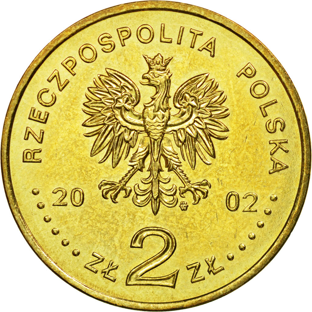 Monnaie, Pologne, 2 Zlote, 2002, Warsaw, TTB+, Laiton, KM:439
