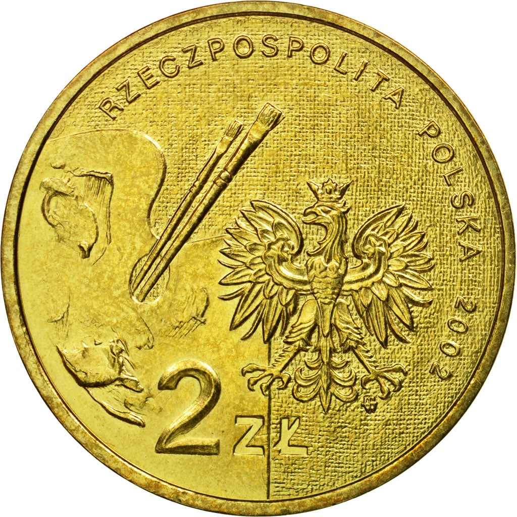 Monnaie, Pologne, 2 Zlote, 2002, Warsaw, SUP, Laiton, KM:444