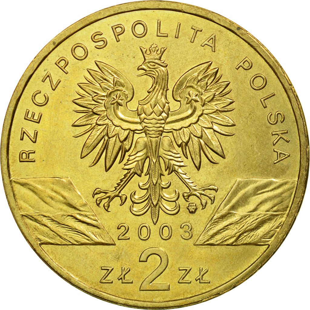 Monnaie, Pologne, 2 Zlote, 2003, Warsaw, SUP, Laiton, KM:445
